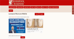 Desktop Screenshot of mobile.liverpool-rumours.co.uk